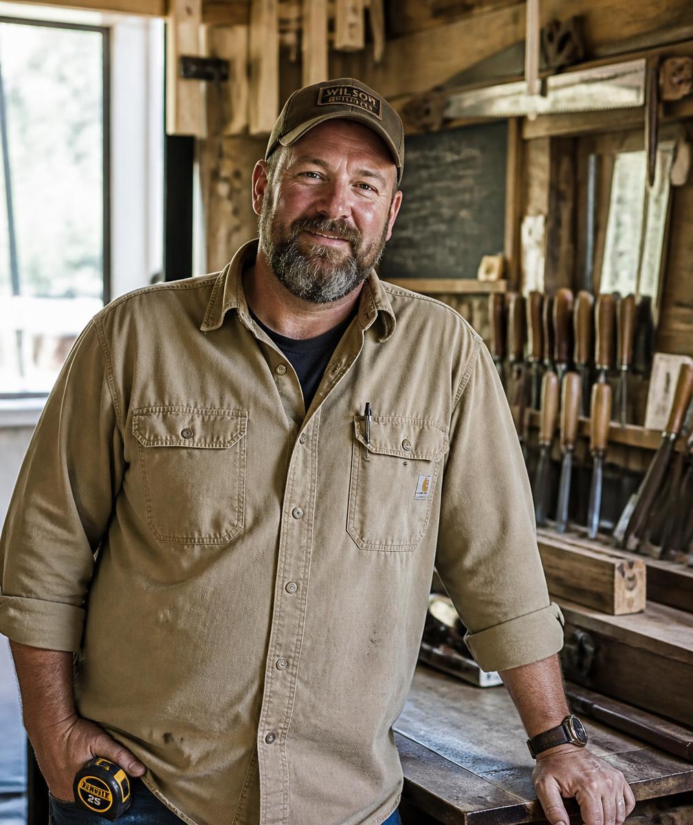 Stephen B., owner of Balguard Construction, in his workshop